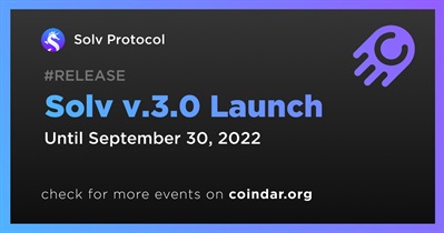 Solv v.3.0 Launch