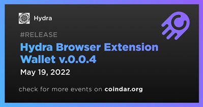 Hydra Browser Extension Wallet v.0.0.4