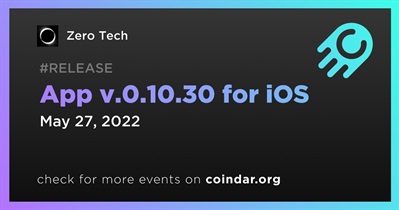 iOS için Uygulama v.0.10.30