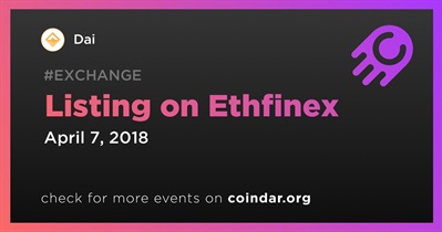 Listing on Ethfinex