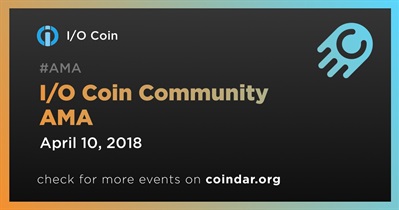 I/O Coin Community AMA