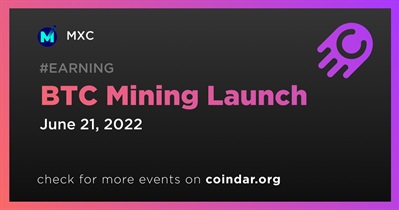 Lanzamiento de minería BTC