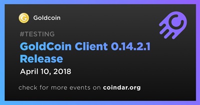 GoldCoin Client 0.14.2.1 Release