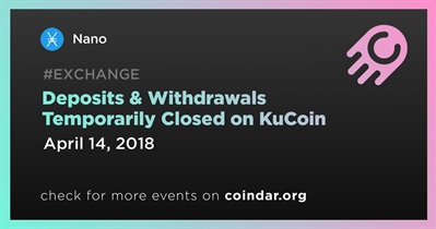 Deposits & Withdrawals Temporarily Closed on KuCoin