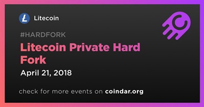 Hard fork privado Litecoin