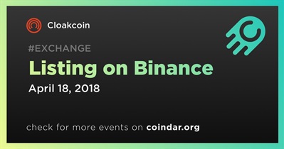 Binance पर लिस्टिंग