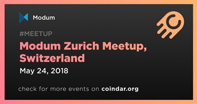 Modum Zurich Meetup, Thụy Sĩ