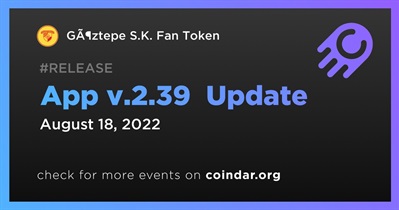 App v.2.39  Update