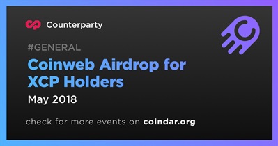Coinweb Airdrop for XCP Holders