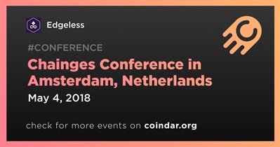 Chainges Conference in Amsterdam, Netherlands