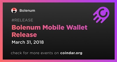 Bolenum Mobile Wallet Release