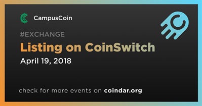 Listing on CoinSwitch