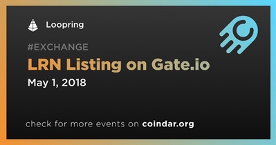 LRN Listing on Gate.io