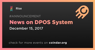 News on DPOS System