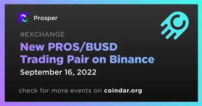 New PROS/BUSD Trading Pair on Binance
