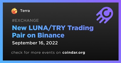 New LUNA/TRY Trading Pair on Binance