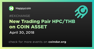 New Trading Pair HPC/THB on COIN ASSET