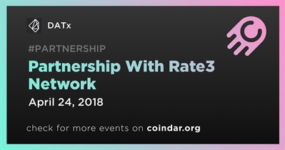 Partnership With Rate3 Network