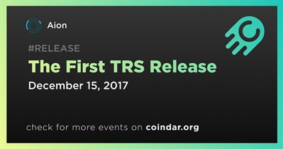 O primeiro lançamento do TRS
