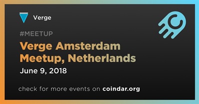 Verge Amsterdam Meetup, Holanda