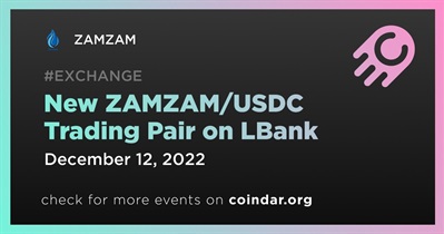 New ZAMZAM/USDC Trading Pair on LBank
