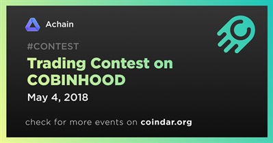 COBINHOOD पर ट्रेडिंग प्रतियोगिता