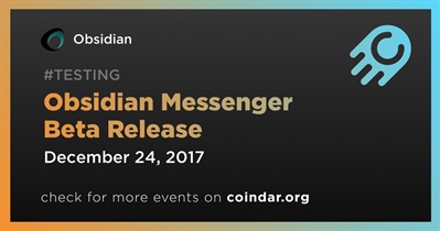 Bản phát hành Beta của Obsidian Messenger