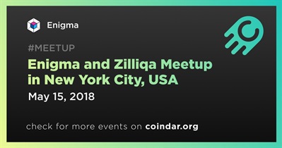 Enigma and Zilliqa Meetup in New York City, USA