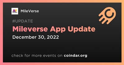 Atualização do aplicativo Mileverse