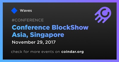 Conference BlockShow Asya, Singapur