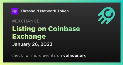 Listado en Coinbase Exchange