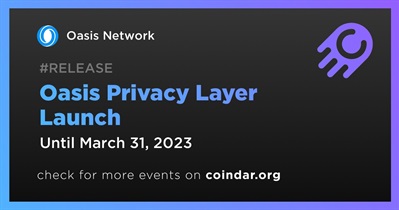 Oasis Privacy Layer Launch