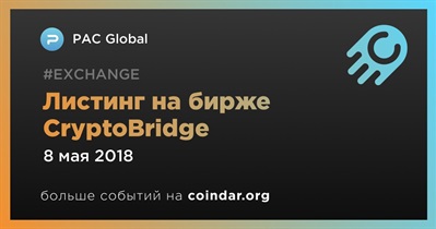 Листинг на бирже CryptoBridge