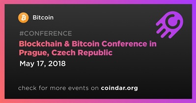 Blockchain &amp; Bitcoin Conference em Praga, República Tcheca