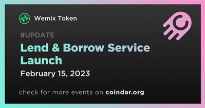 Lend & Borrow Service Launch