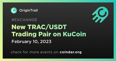 KuCoin पर नई TRAC/USDT  ट्रेडिंग जोड़ी