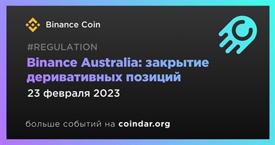 Binance Australia: закрытие деривативных позиций