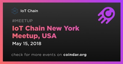 Encuentro de IoT Chain en Nueva York, EE. UU.
