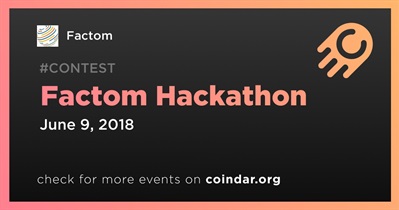 Factom Hackathon&#39;u