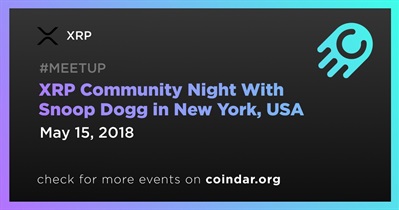 XRP Community Night With Snoop Dogg sa New York, USA