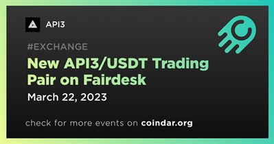 Nuevo par de trading API3/USDT en Fairdesk
