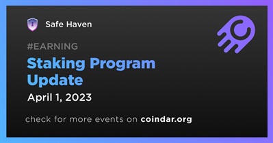 Staking Program Update
