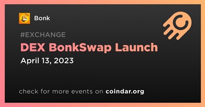 DEX BonkSwap Launch