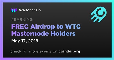 FREC Airdrop to WTC Masternode Holders