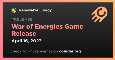 Lanzamiento del juego War of Energies