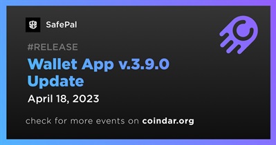Atualização do aplicativo Wallet v.3.9.0