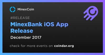 Lanzamiento de la aplicación iOS de MinexBank