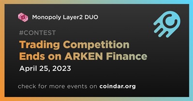 Cuộc thi giao dịch kết thúc trên ARKEN Finance