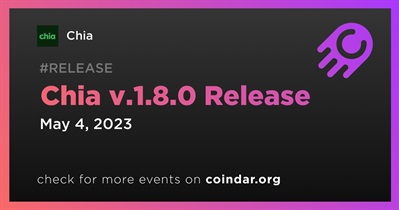 चिया v.1.8.0 रिलीज
