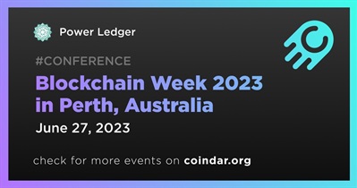 Blockchain Week 2023 in Perth, Australia